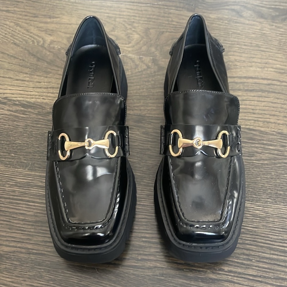 NWOT Open Edit Heather Platform Bit Loafer